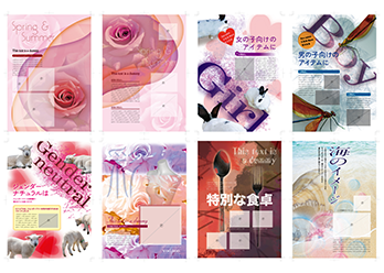 チラシテンプレート素材の写真